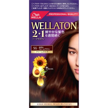웰라톤 투플러스원 크림 5G 자연스러운 웜브라운 60g+60ml Wella AG