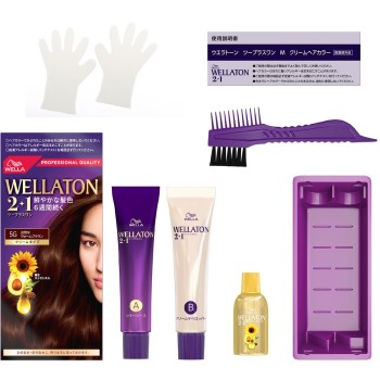 웰라톤 투플러스원 크림 5G 자연스러운 웜브라운 60g+60ml Wella AG