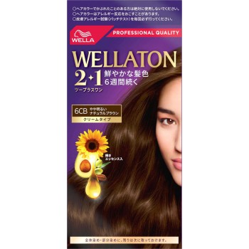 웰라톤 투플러스원 크림 6CB 약간 밝은 내추럴 브라운 60g+60ml Wella AG