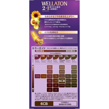 웰라톤 투플러스원 크림 6CB 약간 밝은 내추럴 브라운 60g+60ml Wella AG