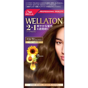 웰라톤 투플러스원 크림 7CB 밝은 내추럴 브라운 60g+60ml Wella AG