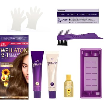 웰라 톤 투플러스원 크림 8CB 더 밝은 내추럴 브라운 60g+60ml 웰라 AG