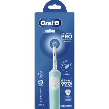 오랄B 구석구석클린 PRO 부드러운 충전식 칫솔 1개 BRAUN