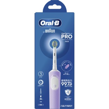오랄B 구석구석클린 PRO 플로스 충전식 칫솔 핸들1개 브러시헤드1개 LILAC MIST BRAUN