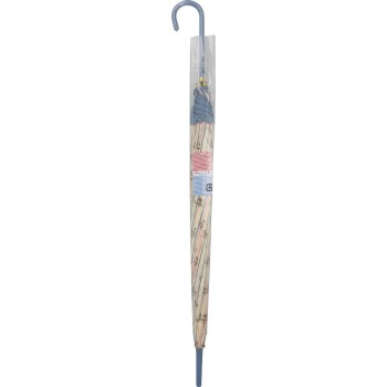 부인 꽃무늬 점프 우산 블루 60cm