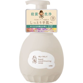 키레이키레이 약용 핸드 컨디셔닝 소프 따뜻한 햇살향 본체 450ml 라이온