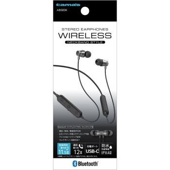 Bluetooth 스테레오 이어폰 넥밴드형 ABS85K 타마 전자공업 주식회사