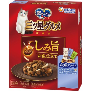 삼성 그루메 진한감칠맛 생선 소재 어소트 160g 유니참펫케어