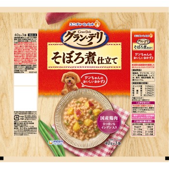 그랑 드리 파우치 소보로 조림 120g 유니참 펫케어