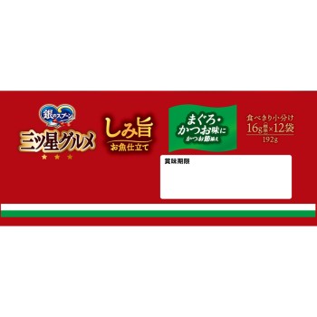 미츠보시구르메 짭짤한 생선풍 참치가다랑어맛 192g 유니참 펫케어
