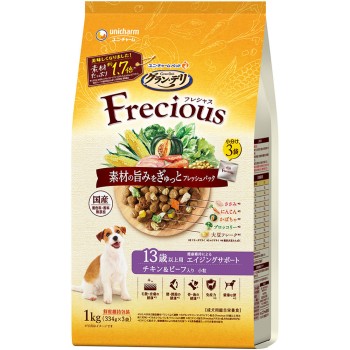 그랑 데리 프레샤스 13세 치킨&비프 1kg 유니참 펫케어