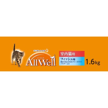 AllWell 실내 고양이용 피쉬맛 분쇄 작은물고기와 닭가슴살 동결건조 파우더 입 1.6kg 1.6kg 유니참 펫케어