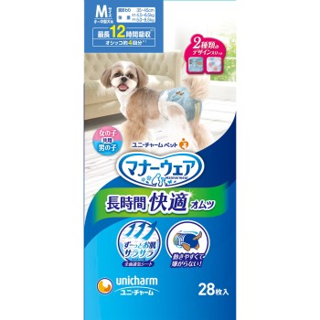 매너웨어 고령견용 기저귀 M 28매 유니참 펫케어