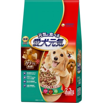 애견 원기 닭 안심·소고기·녹황색 야채 함유 2.3kg 유니참 펫케어