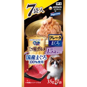 은숟가락 미츠보시 구르메 파우치 국산 참치 플레이크 15세 무렵부터 35g×7P 유니참펫케어