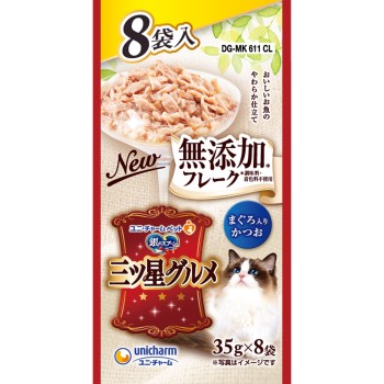 은수저 별미 그루메 파우치 플레이크 무첨가 참치 35g×8P 유니참 펫케어