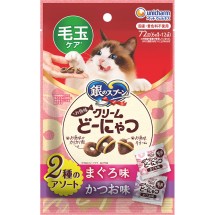 은수저 생선 맛 크림 도넛 헤어볼 참치 가다랑어 72g 유니참 펫케어