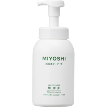 MIYOSHI 무첨가 비누 거품 바디 워시 570ml 미요시 비누