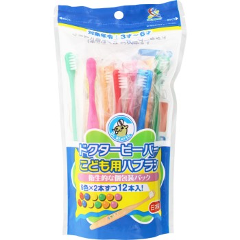 닥터 비버 어린이용 칫솔 12개입 UFC 서플라이