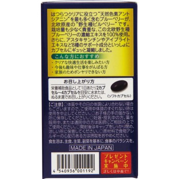 북유럽 블루베리 퍼펙트 80정 웰니스재팬
