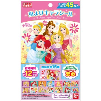 벌레 기피 벌레 기피 캐릭터 스티커 디즈니 프린세스 45매 반다이