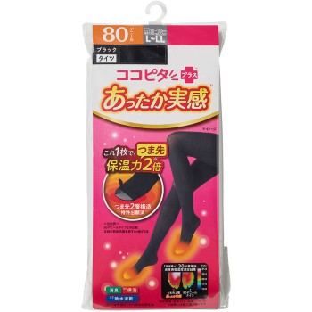 개개핏 플러스따뜻함 실감타이츠80D L-LL 오카모토