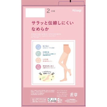 부드럽고 올 안 풀리는 팬티스타킹 2P ML 블랙 아츠기