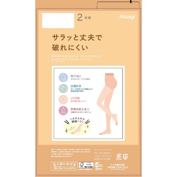 튼튼하고 잘 안 찢어지는 팬티스타킹 2P LLL 누디B 아츠기