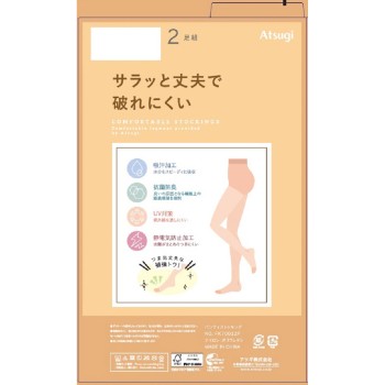 튼튼하고 잘 안 찢어지는 팬티스타킹 2P ML 시어B 아츠기