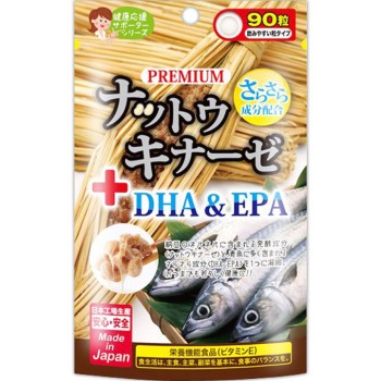 프리미엄 낫토 키나아제+DHA&EPA 90정 재팬갈즈SC