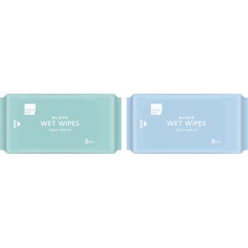 마츠키요 WET WIPES 물에 흘려보내는 타입 8개입