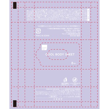 matsukiyo WET WIPES 쿨링 바디시트 8×3p
