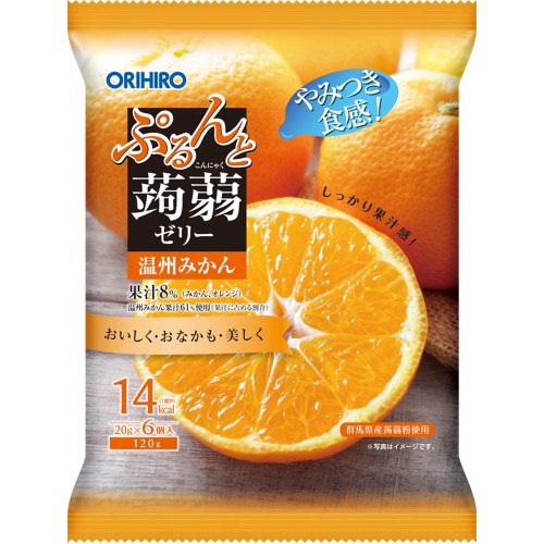 뿌룬토 곤약 젤리 온주 귤 N 6개 오리히로플란듀