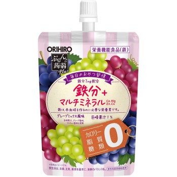 뿌룬토 곤약 Plus 그레이프 믹스풍미 130g 오리히로플란듀