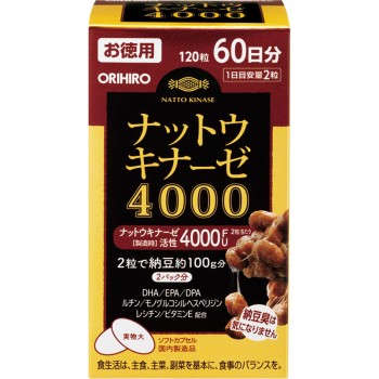 낫토키나제 4000 대용량 120정 오리히로플랜듀