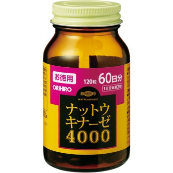 낫토키나제 4000 대용량 120정 오리히로플랜듀