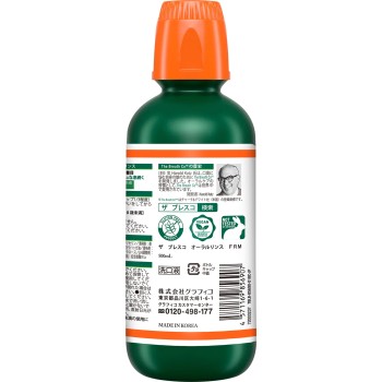 브레스코 오랄 린스 레인F민트 500ml 그라피코