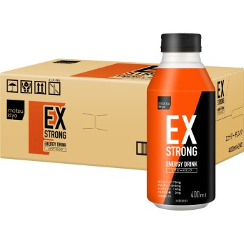 matsukiyo EX STRONG 에너지 드링크 대용량 케이스 400ml×24병