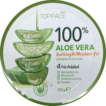 TOP FACE 알로에 베라 수딩＆모이스처 젤 300g 한국고려인삼사