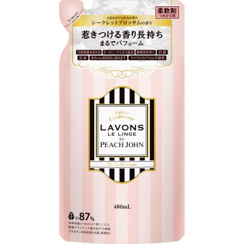 라본 for PEACH JOHN 섬유유연제 리필 시크릿 블로섬 향 480ml 네이처랩