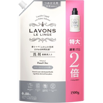 라본 섬유유연제 세제 플로럴 시크 리필 특대 1500g 네이처랩