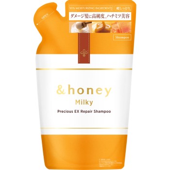 앤드허니 밀키 프레셔스 EX 리페어 샴푸 1.0 리필 385mL 빅클리어