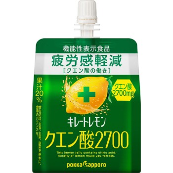 킬레이트 레몬 구연산 2700 젤리볼 165g×6 포카 코퍼레이션