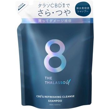 에이트 더 타라소 유 CBD&리프레싱 클렌즈 미용액 샴푸(리필) 400ml 스텔라시드