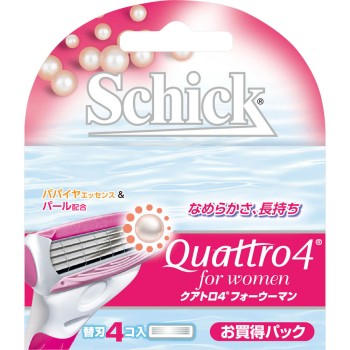 쉬크 쿠아트로4For Women 교체날4개입 쉬크 재팬