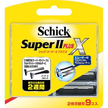 쉬크 슈퍼II플러스X 교체날9개입 쉬크 재팬