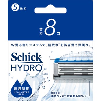 하이드로 보통 피부 면도날 8개입 쉬크 재팬