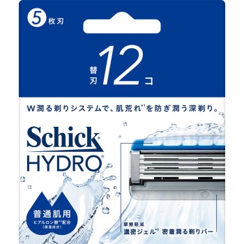 하이드로 보통 피부 면도날 12개입 쉬크 재팬