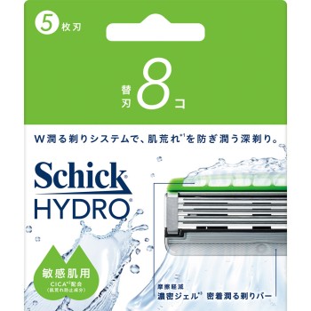하이드로 민감성 피부 면도날 8개입 쉬크 재팬
