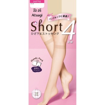 쇼트 스타킹 4켤레 세트 펄 베이지 2225 시어 BE 아츠기